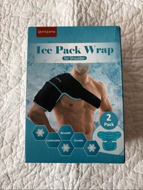 Black Shoulder Ice Pack Wrap - 2 Pack